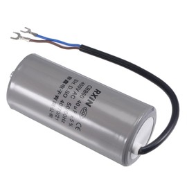BOXONLY CBB60 40uf Run Capacitor 450V AC 40/70/21 ±5% 50/60Hz Cylinder 110x50mm 2 Wires with Terminal,M8 Fixing Stud for Air Compressor Water Pump Motor