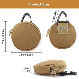 2 Pcs Dog Treat Pouch,7.5CM Dog Walking Treat Bag for Pet Training