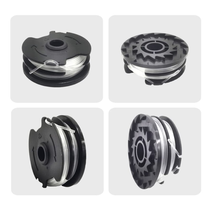 ERHUO 4 pieces replacement thread spools, grass trimmer thread for
