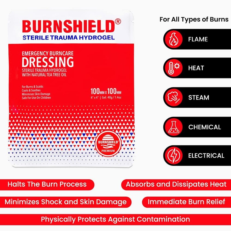 Burnshield 4" X 4" Burn Dressing, Sterile - 3 Count