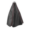 EVGATSAUTO Gear Shift Knob Gaiter, PU Leather Universal Bright Black