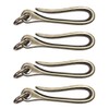4PCS Alloy Fish Hook Key Chain 70mm/2.76in U-Shaped Wallet Holder