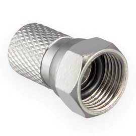 HB-DIGITAL Angle Adaptor Set for Satellite Systems: 20x F-Connector (Nickel Plated) + 10x F-Angle Adapters [F-Connector (SAT Male) to F-Female (SAT Female)] Right Angle Corner Connector 90° Degree