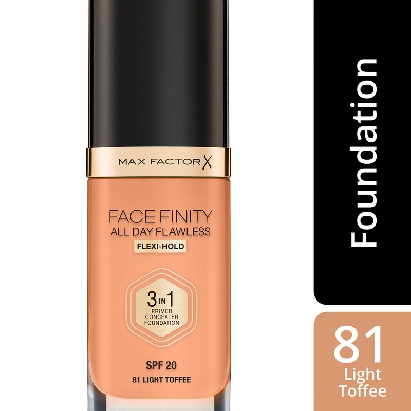 Max Factor Facefinity 3-in-1 All Day Flawless Liquid Foundation, SPF