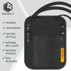 VENTURE 4TH Slim Passport Holder Neck Pouch with RFID Blocking