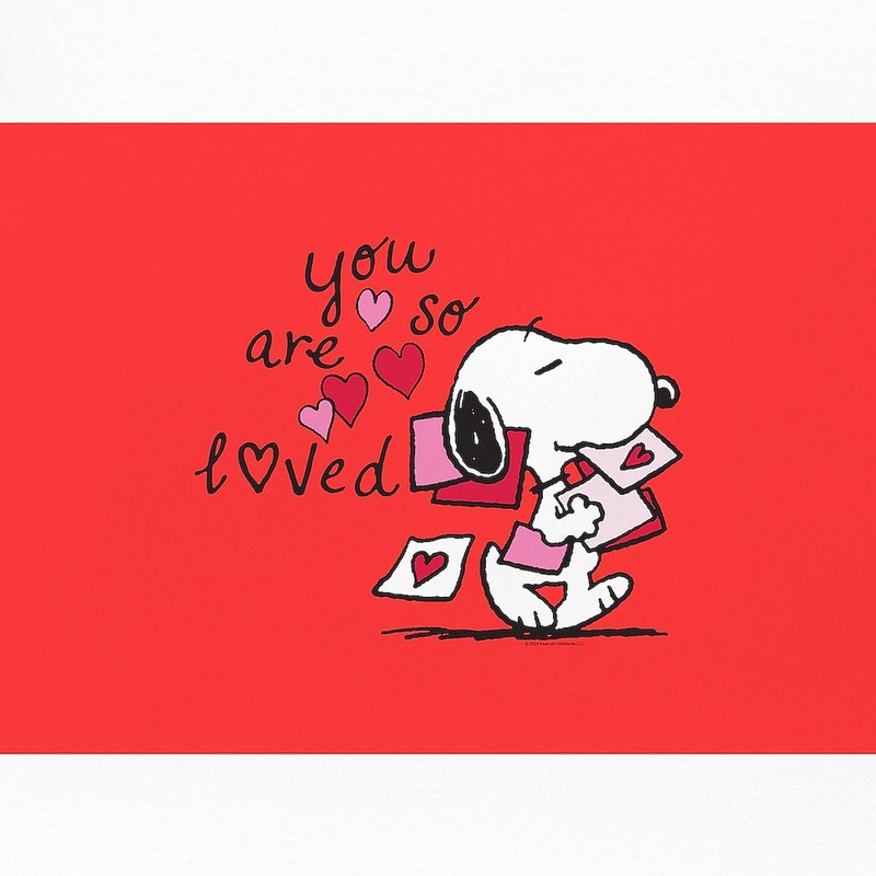 CafePress Snoopy You are Loved 20" x 14" Rectangular Throw