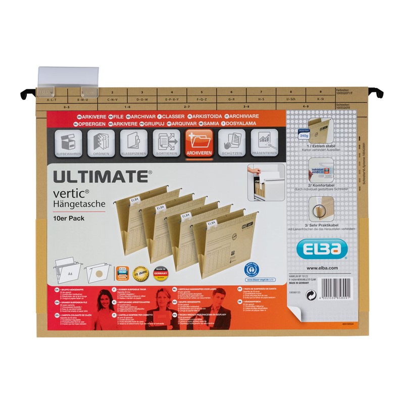 Vertic Ultimate Suspension File A4 Set of 10