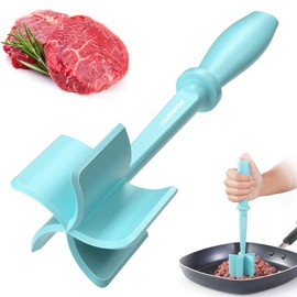 Meat Chopper, Hamburger Chopper, CLUEAPOP Potato Masher-Professional Multifunctional Heat Resistant Nylon Ground Beef Smasher Kitchen Tools And Gadgets, ​Safe For Non-Stick Cookware