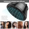Segbeauty Difusor universal plegable para cabello rizado, profesional, ajustable, sin
