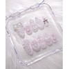 Angelic Pink ﾟ｡ﾟ･｡ Handmade Nail Tips - Short Coffin /