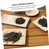 GRIRIW 1 Set Bamboo Snack Plates Versatile Serving Dishes for
