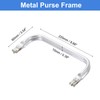 sourcing map Metal Purse Frame 9 in, 2 Pcs Rectangle