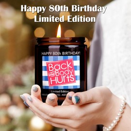 80TH Birthday Gifts for Women Men, Happy 80th Birthday Decorations for Women Men, 80th Birthday Gift Ideas, 80 Year Old Birthday Gifts for Women Men Him Her Mom Dad Wife Husband Friends Sister