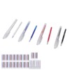 100Pcs Heat Erase Pens Erasable Smoother Writing Various Colors Fabric