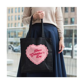 Hippowarehouse Happy galentine's day Tote Shopping Gym Beach Bag 42cm x38cm,10 litres