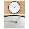 KATOMOKU plywood wall clock 7 black sweep (continuous second hand