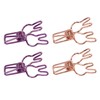 100Pcs Bunny Binder Clips Hollow Out Strong Clamping Sturdy Metal