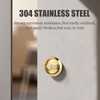 ZZBUY Pocket Door Lock with Key, Round Recessed Pocket Door
