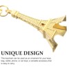 NUOBESTY 12Pcs Eiffel Tower Keychain Charms Golden Eiffel Tower Key