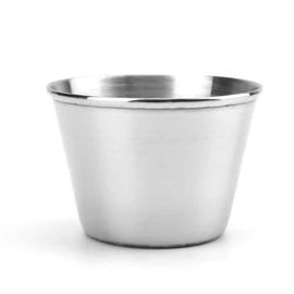 Bekith 20 Pack 2.5 oz Stainless Steel Sauce Cups, Ramekin Dipping Sauce Cup, Individual Condiment Cups, Commercial Grade Portion Cups for Any Sauce-dipping