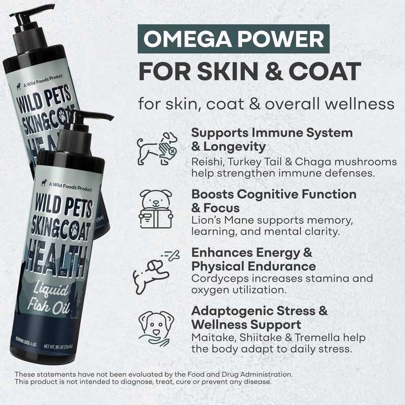 Wild Liquid Fish Oil for Dogs 8fl oz