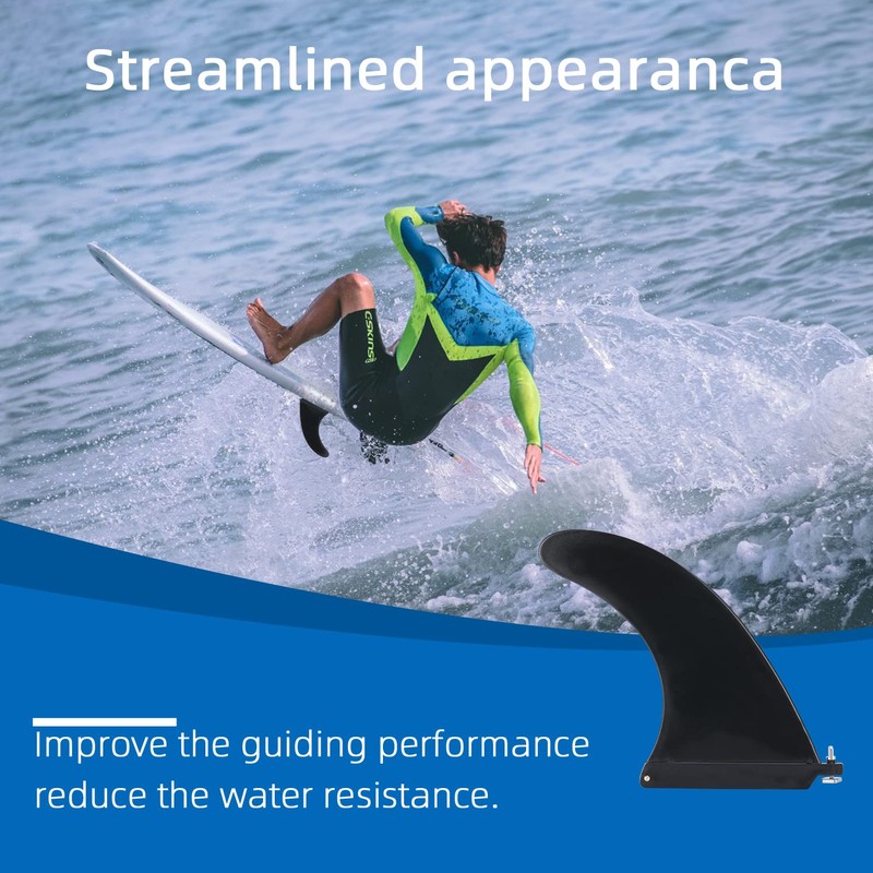 yuejuhe Removable Surfboard Fin, Universal Nylon SUP Fins with Screws