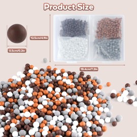 4 Pack Replacement Shower Head Beads Four Color Replacement Anion Mineral Replace Mineral Stone Ball Filtration Stone Beads for Shower Head Filter