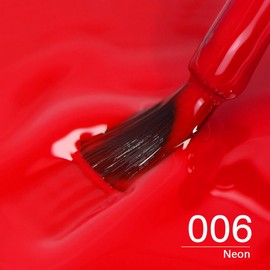 CHILLICATTY Pure Solid Color Gel Nail Polish 15ML for Nail Art design HEMA HPMA TPO Free Long Lasting Quick-Dry Need UV Lamp Gel Polish for Home Salon DIY for Women Girls (Neon Red Neon-006)