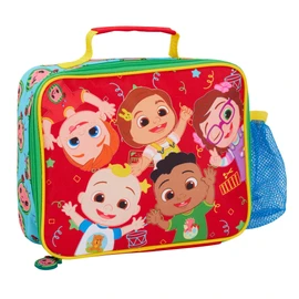 CoComelon Boys Girls Lunch Bag with Bottle Holder Kids JJ Pack Lunch Box Nursery Cooler Bag Snack Case