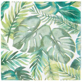 Palm Tropical Luau Luncheon Napkins (16cm) - Vibrant & Colorful Party Napkins - Perfect for Luaus, Beach Parties, and Summer Gatherings - 16ct