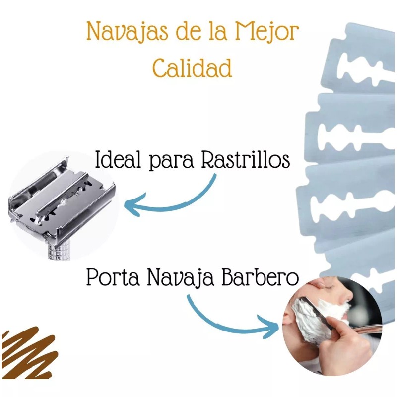 Universo en Linea 100 Navajas Dorco Para Rastrillo Mariposa Doble