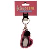 Fun Leatherette Feline Fine Cat Keyring