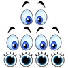 5 Decorative Stickers with Big Eyes, Interesting Stickers, Creative Stickers,