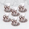 Alisveristime (Set of 6) Turkish Tea Set with Zamac Holders,