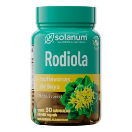 Rodiola Isoflavonas De Soya 30 Cáps Veganas Solanum                                                                                                   