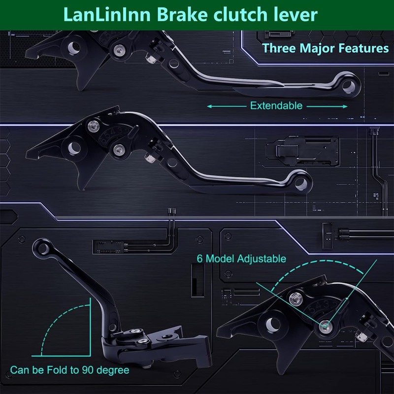 Motorcycle Brake and Clutch Levers Modified Parts Compatible with R7