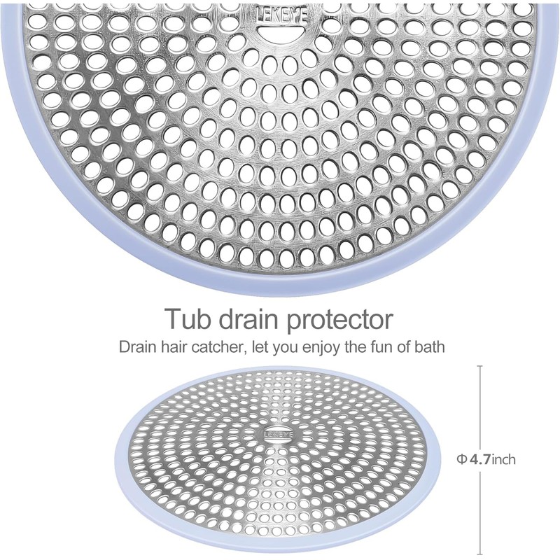 LEKEYE Shower Drain Hair Catcher | Strainer | Shower Stall