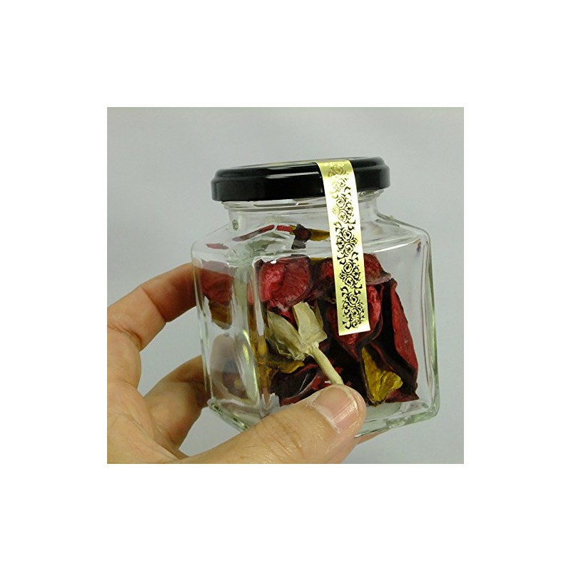 Unopened Stickers Deluxe Gold/Silver Sealing Paper Seals for Jam Jars,