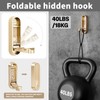 Ruiziiz Folding Coat Hooks, Zinc Alloy Foldable Gold Wall Hooks