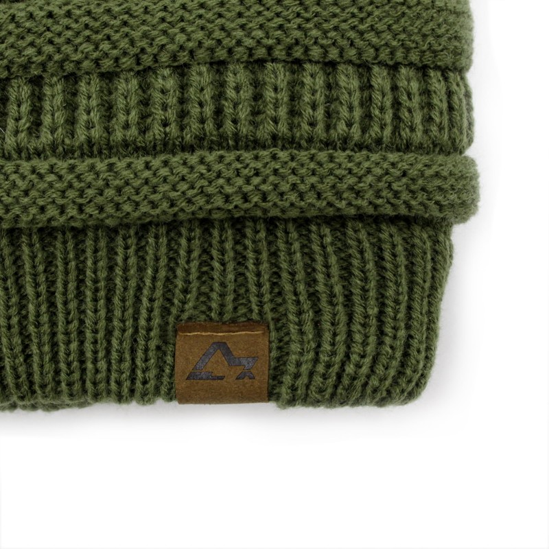 ACCEHUT ZBYMM14LGN - Gorro de lana (verde militar), Verde militar,