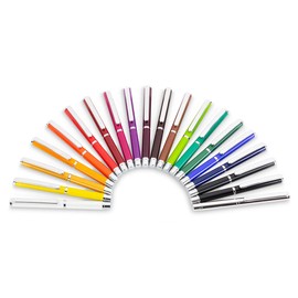 X47 Mini Ballpoint Pen 8.3 cm Dark Red with Extendable and Clip-on Cap, Replaceable Refill