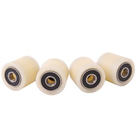 Smart Machines Pack of 4 Nylon Polyamide Wheels (30-30-8) 30mm Diameter 30mm Wide 8mm Bearing Precision Machined in EU
