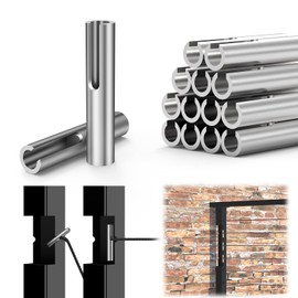 Zylorix 15Pack T316 Stainless Steel 1/8" Adjustable Invisible Cable Railing Hardware Kit, Terminal Toggle Anchor Angle, Indoor Outdoor Railing Kit for Metal Railing Corner Post and Wall Post, Brushed