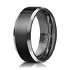 Men's Black Tungsten Carbide Wedding Band - Premium Grade Tungsten