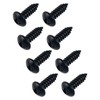 OTTOPO Black License Plate Screws 18-8 Stainless Steel with Phillip