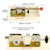 QWORK Nut Cracker with Wooden Base, Includes 4 Stainless Steel