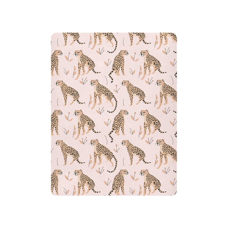 Cheetah Leopard Crib Sheets Stretchy Portable Sheets for Baby Toddler