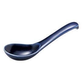 Banko Ware 96021-2 Ginpo Chrysanthemum Astragalus, Small, Set of 2, Lapis Glaze, Navy