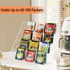 Wuudy Tea Bag Organizer Holder, Acrylic Tea Packets Storage Box