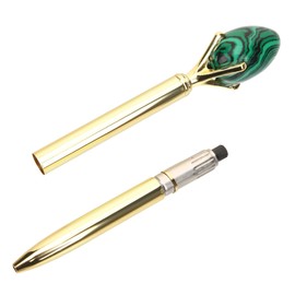 Operitacx Crystal Egg Pen Blue Pens Ballpoint Office Decor Erasable Pens Black Ballpoint Pens Ballpoint Pens Blue Ink Pens with Charms Portable Pen Manga Pen Gold Diamond Pen Stylus Amethyst